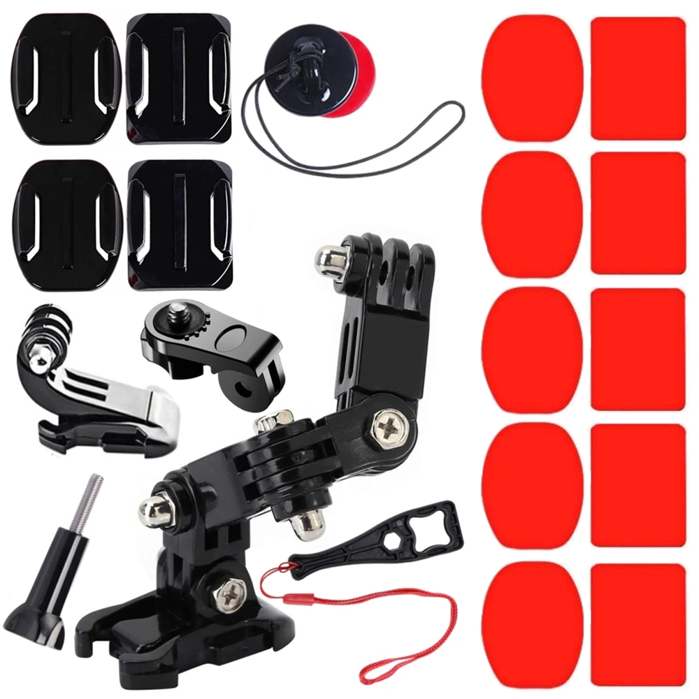 Runcam Camera - อุปกรณ์เสริมสำหรับ GoPro Hero แผ่นยึดแบบมีกาว แผ่นสติกเกอร์แบบโค้งและแบบแบน แผ่นกาวสำหรับติดหมวกกันน็อค