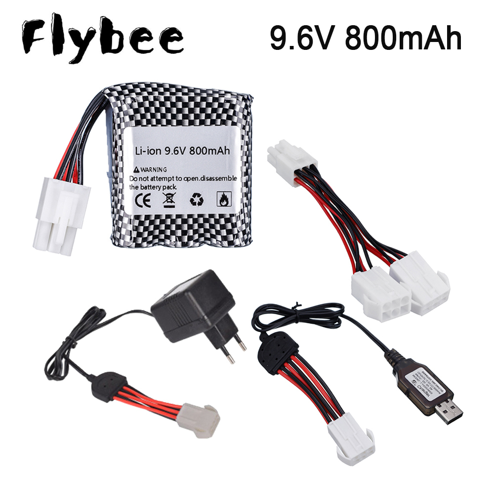 Balance Charger Rc - 9.6VสำหรับS911 9115 9116 S912 RCรถอะไหล่อัพเกรดแบตเตอรี่คู่ใหม่แบตเตอรี่Li-Ion 800Mah