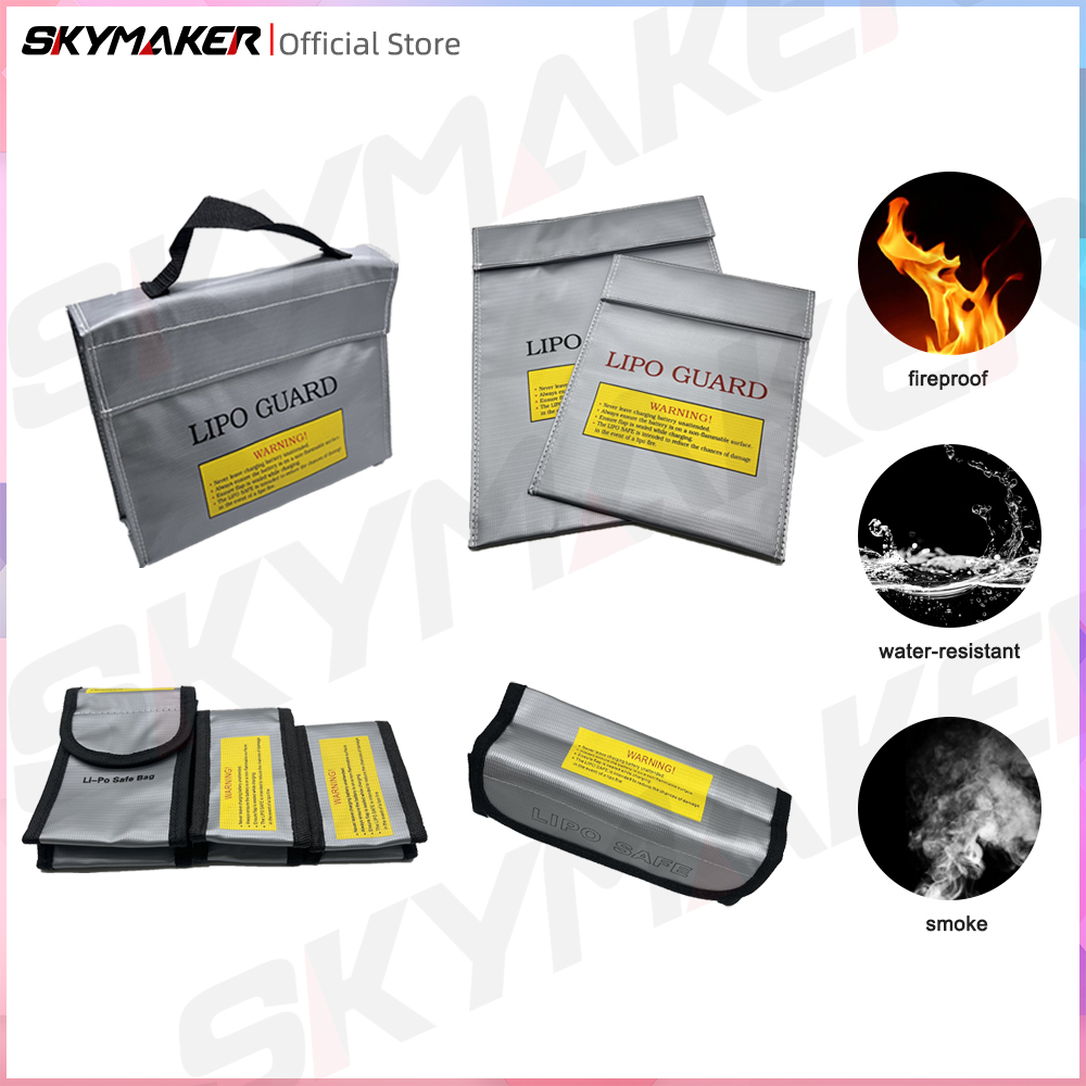 Smoke Stopper - LiPo แบตเตอรี่ความปลอดภัยกระเป๋าทนไฟกันน้ําคุณภาพสูง RC Safe Guard Charge