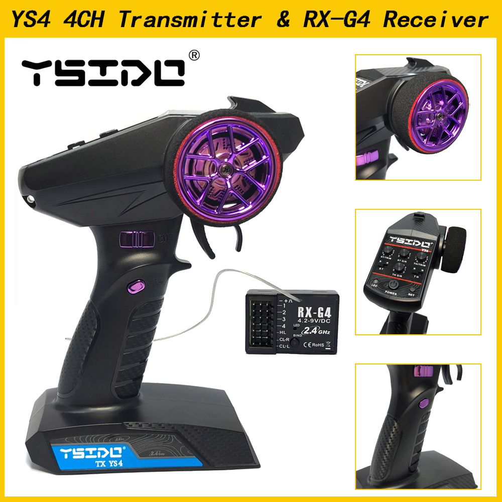 Radio Transmitter 2.4Ghz - YSIDO YS4 2.4GHz 4CH วิทยุระบบเครื่องส่งสัญญาณรีโมทคอนโทรล/สําหรับ RC