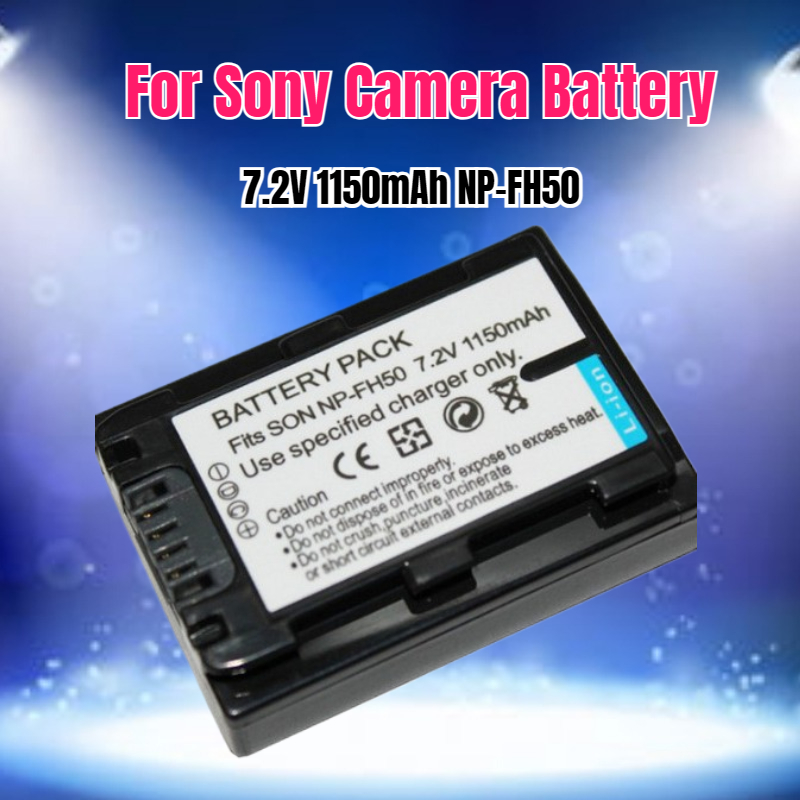 Drone With Camera - แบตเตอรี่กล้อง 7.2V 1150mAh รุ่น NP-FH50 สำหรับกล้อง