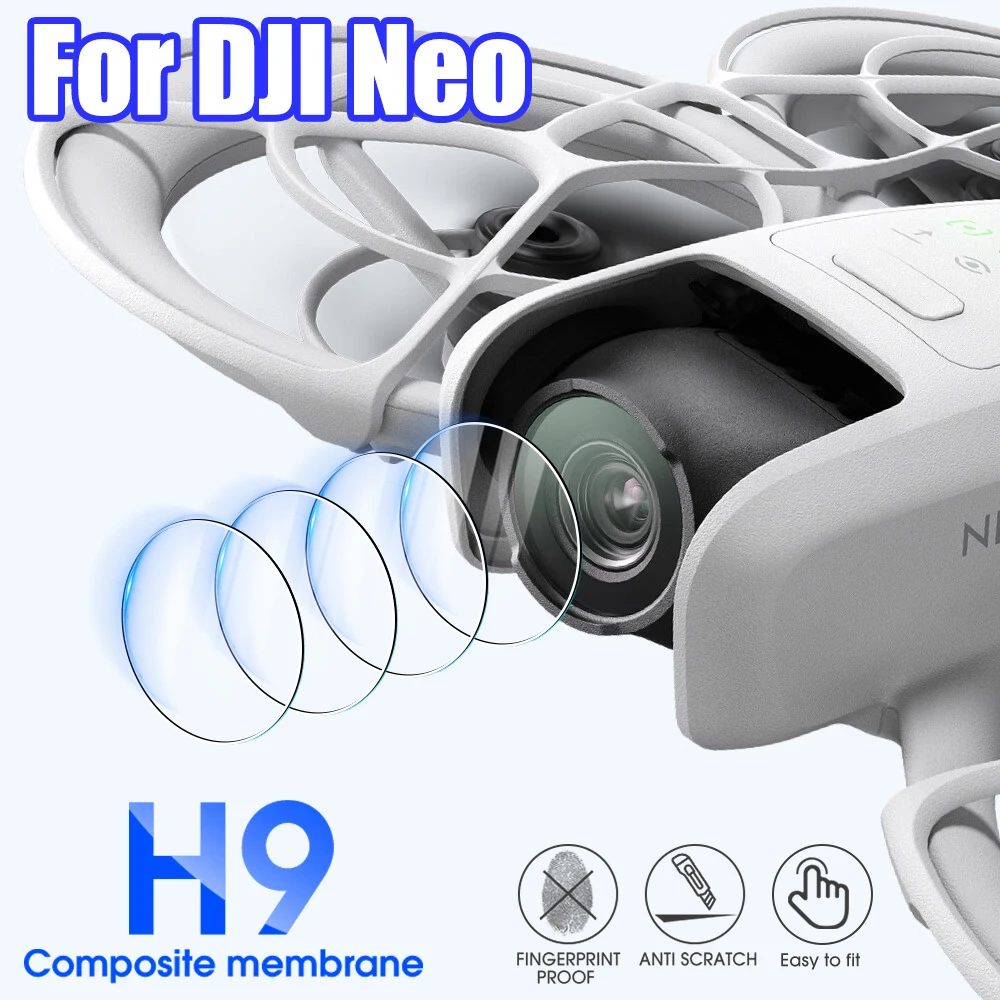Drone With Camera - 10/5/1 ชิ้น แผ่นฟิล์มกระจกนิรภัยป้องกันเลนส์กล้องสำหรับโดรน DJI Neo ฟิล์มกันรอยขีดข่วนสำหรับเลนส์กล้อง