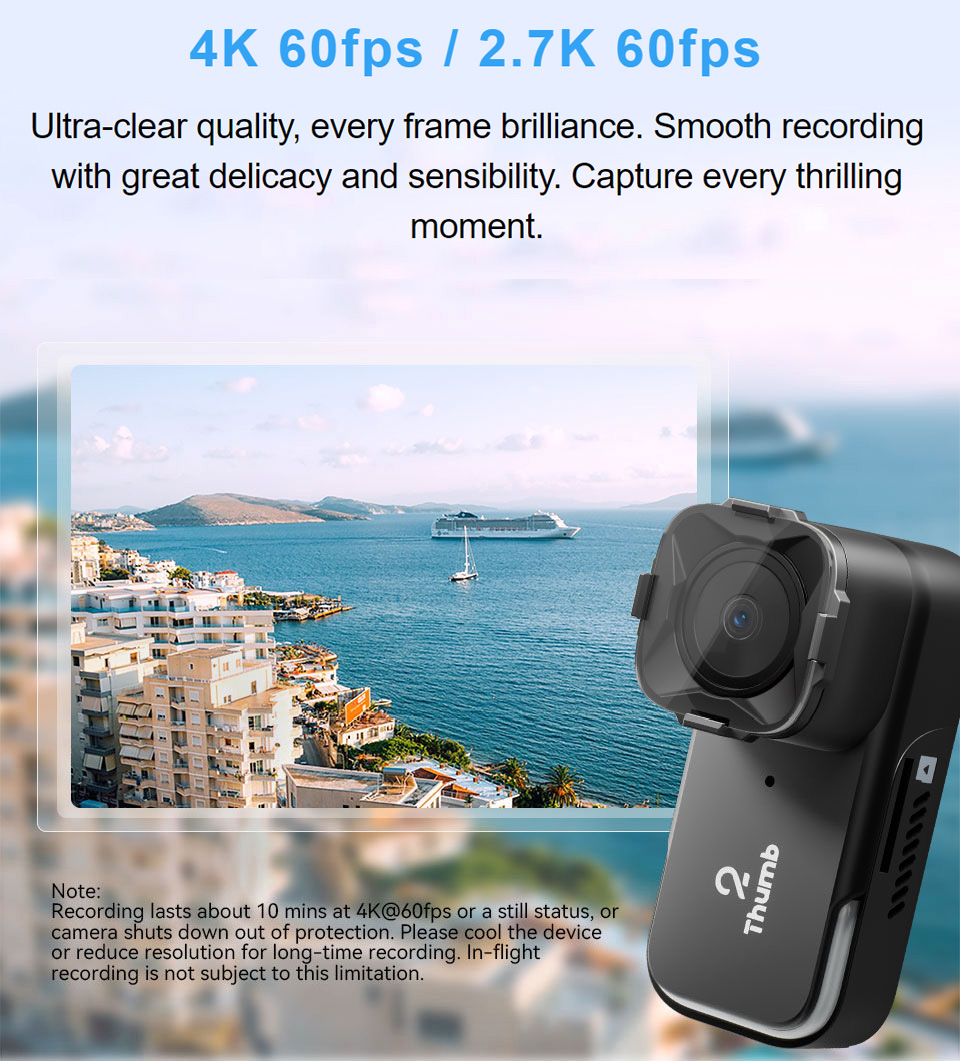 ใหม่รุ่น RunCam Thumb 2 4K 2.7 - Runcam Camera บทวิจารณ์และราคา